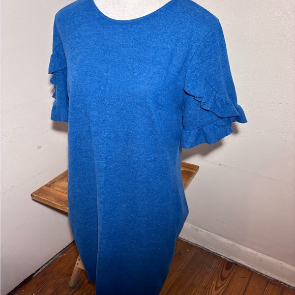 Pinkblush Ruffle Sleeve Maternity Sweater Dress - Picture 7 of 10